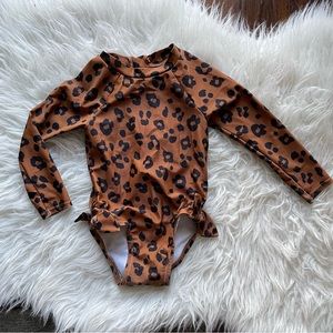 Leopard Rashguard Swimsuit